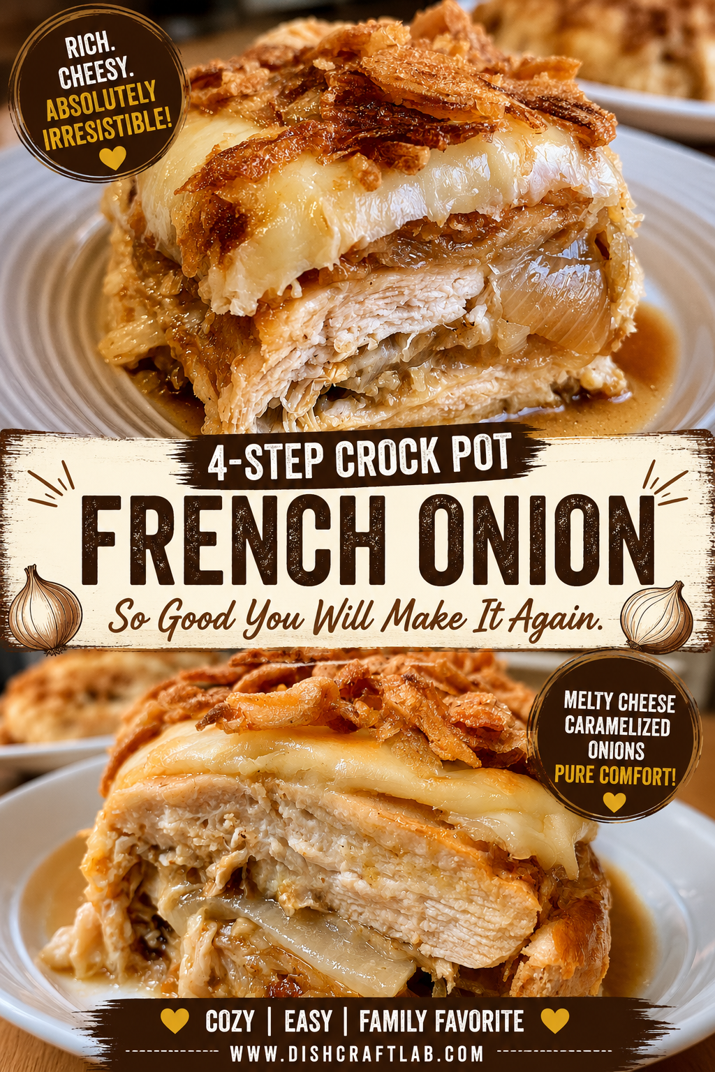 crock pot french onion chicken