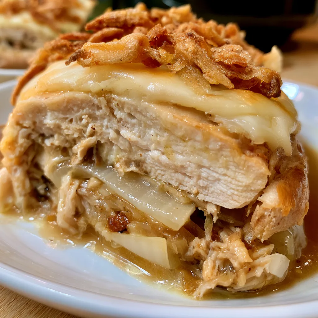 crock pot french onion chicken