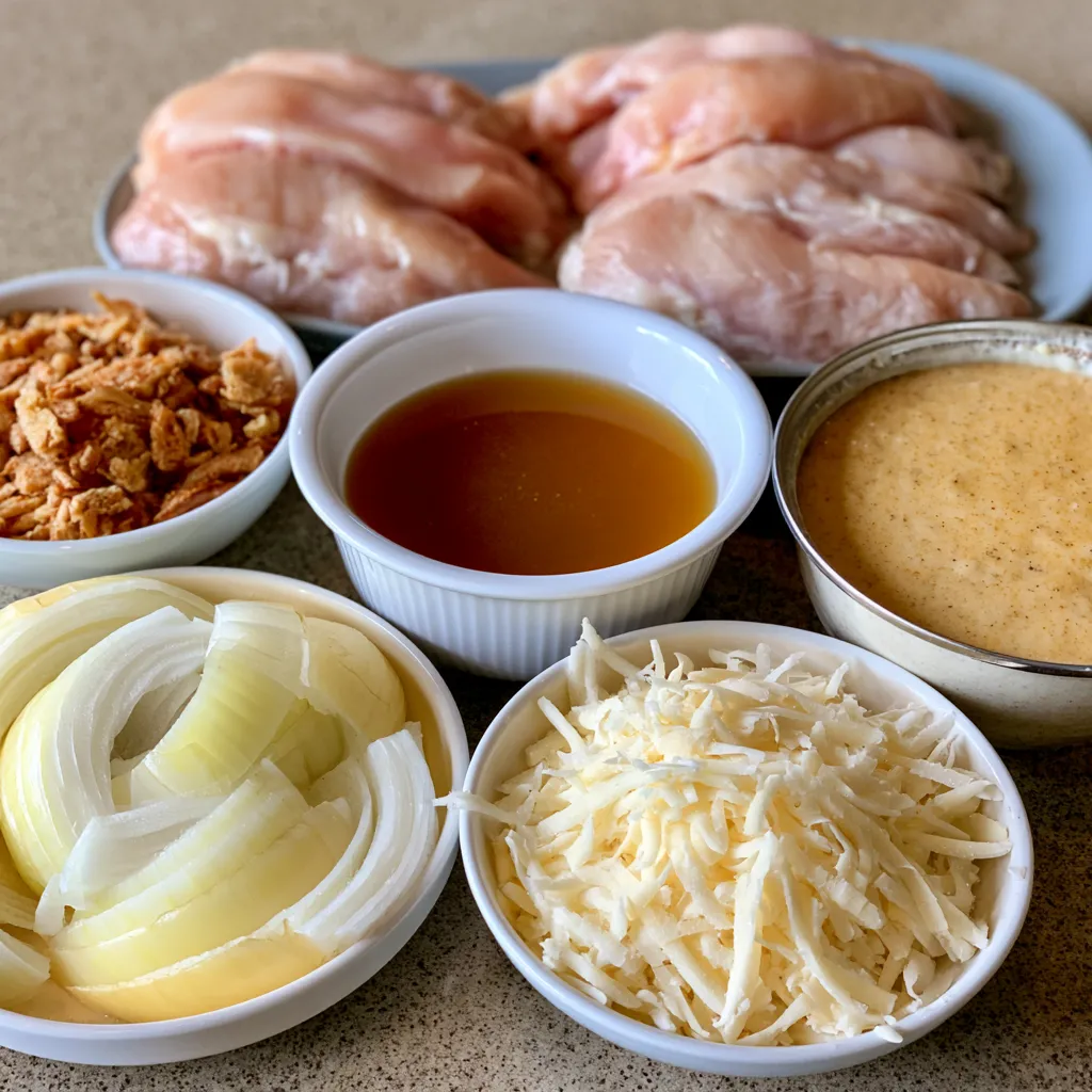 crock pot french onion chicken