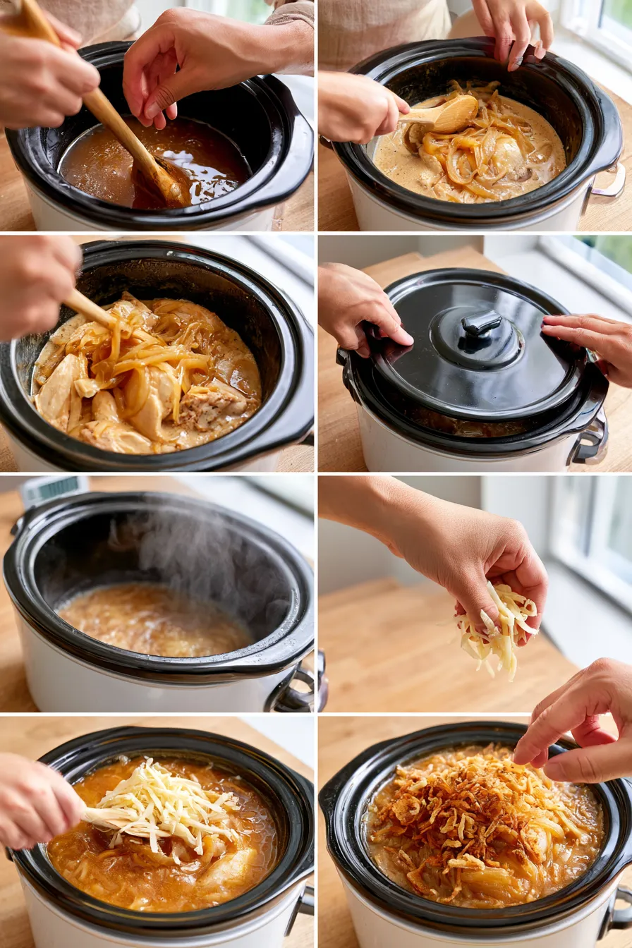 crock pot french onion chicken