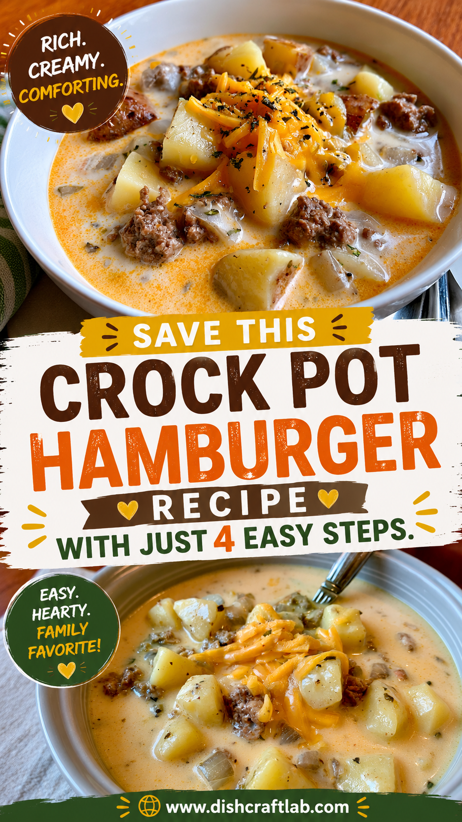 crock pot hamburger potato soup