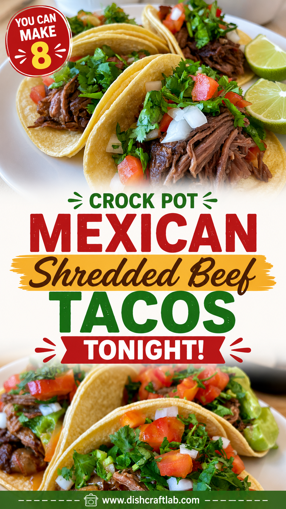 crock pot mexican shredded beef tacos
