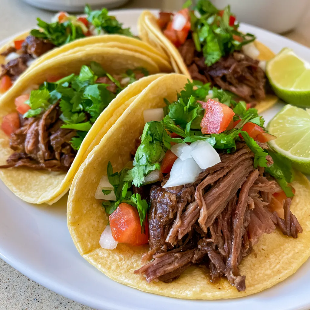 crock pot mexican shredded beef tacos