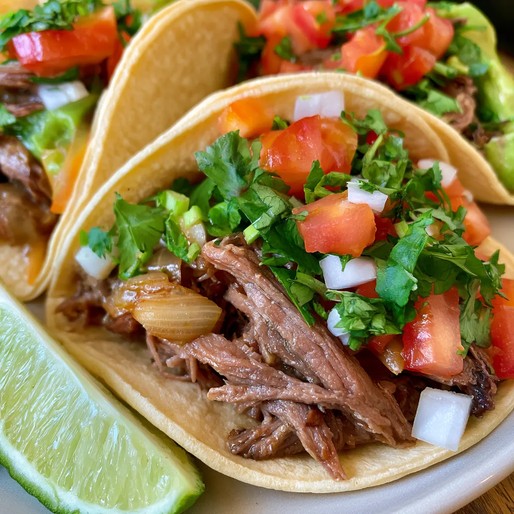 crock pot mexican shredded beef tacos