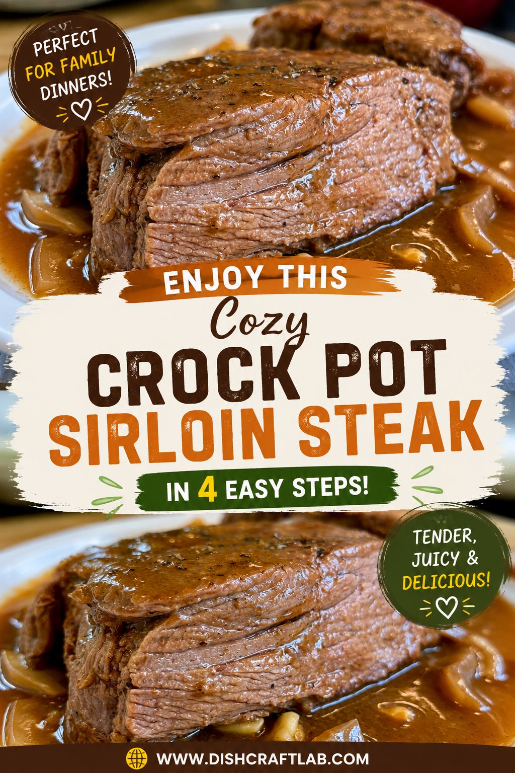 crock pot sirloin steak