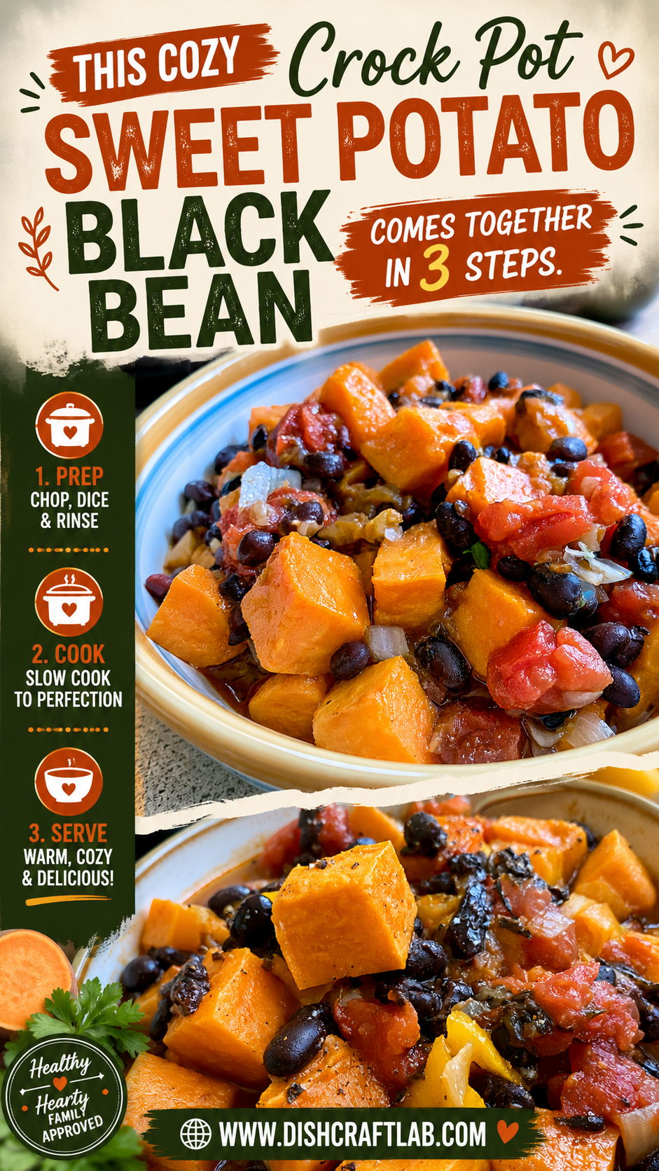 crock pot sweet potato black bean chili