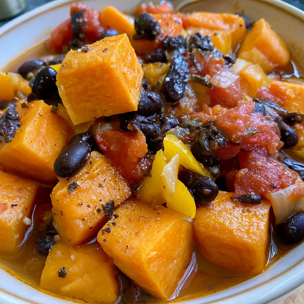 crock pot sweet potato black bean chili