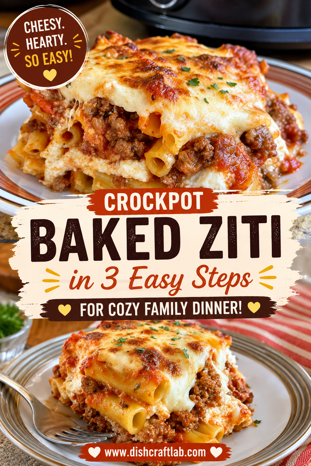 crockpot baked ziti