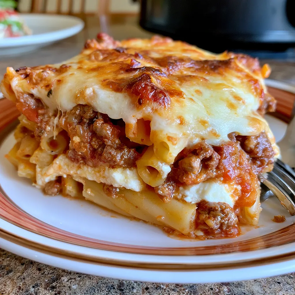 crockpot baked ziti