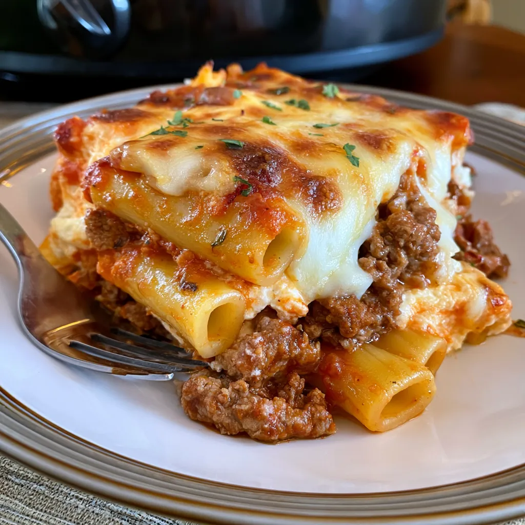 crockpot baked ziti