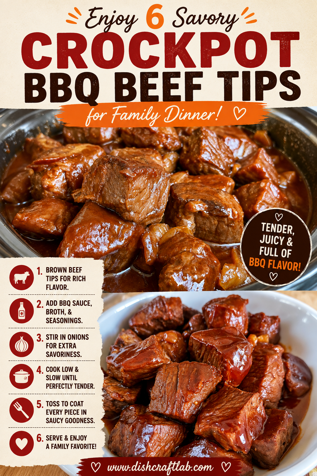 crockpot bbq beef tips