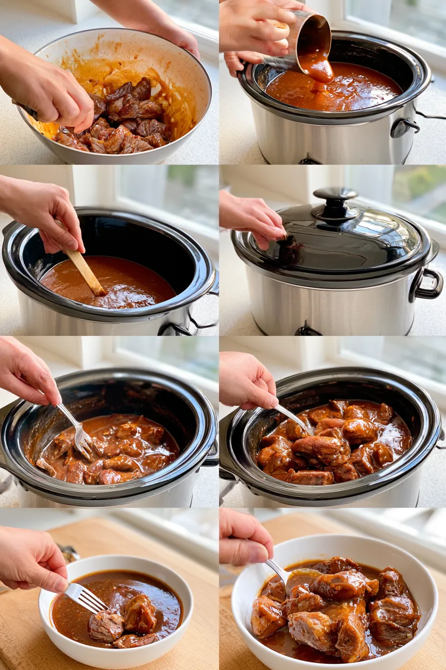 crockpot bbq beef tips