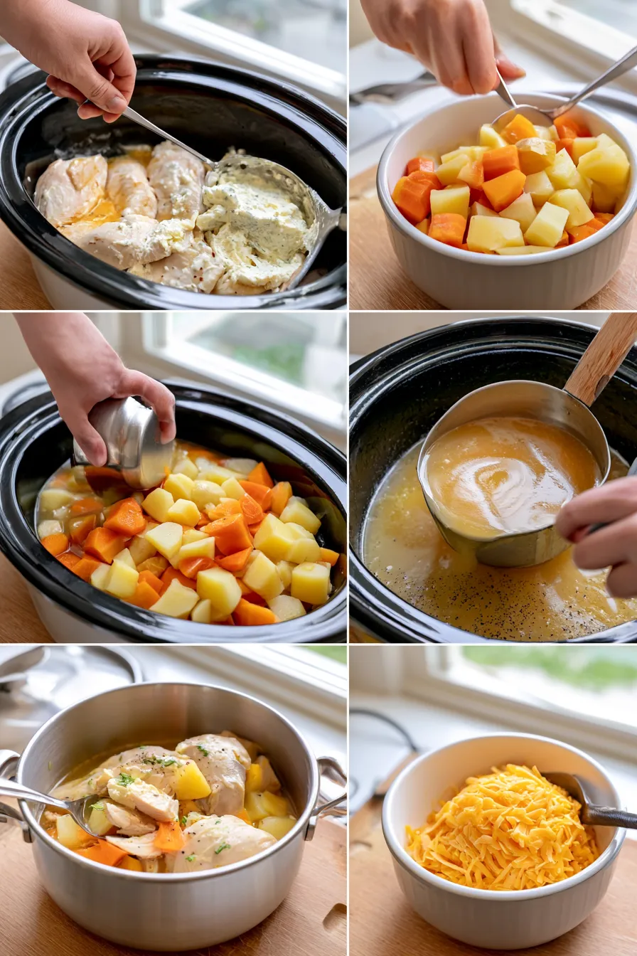 crockpot cheesy ranch chicken