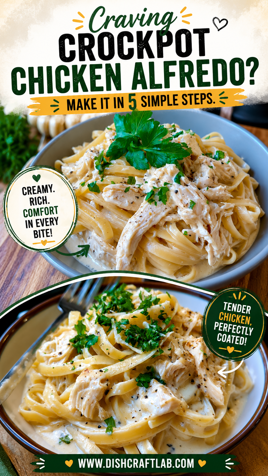 crockpot chicken alfredo