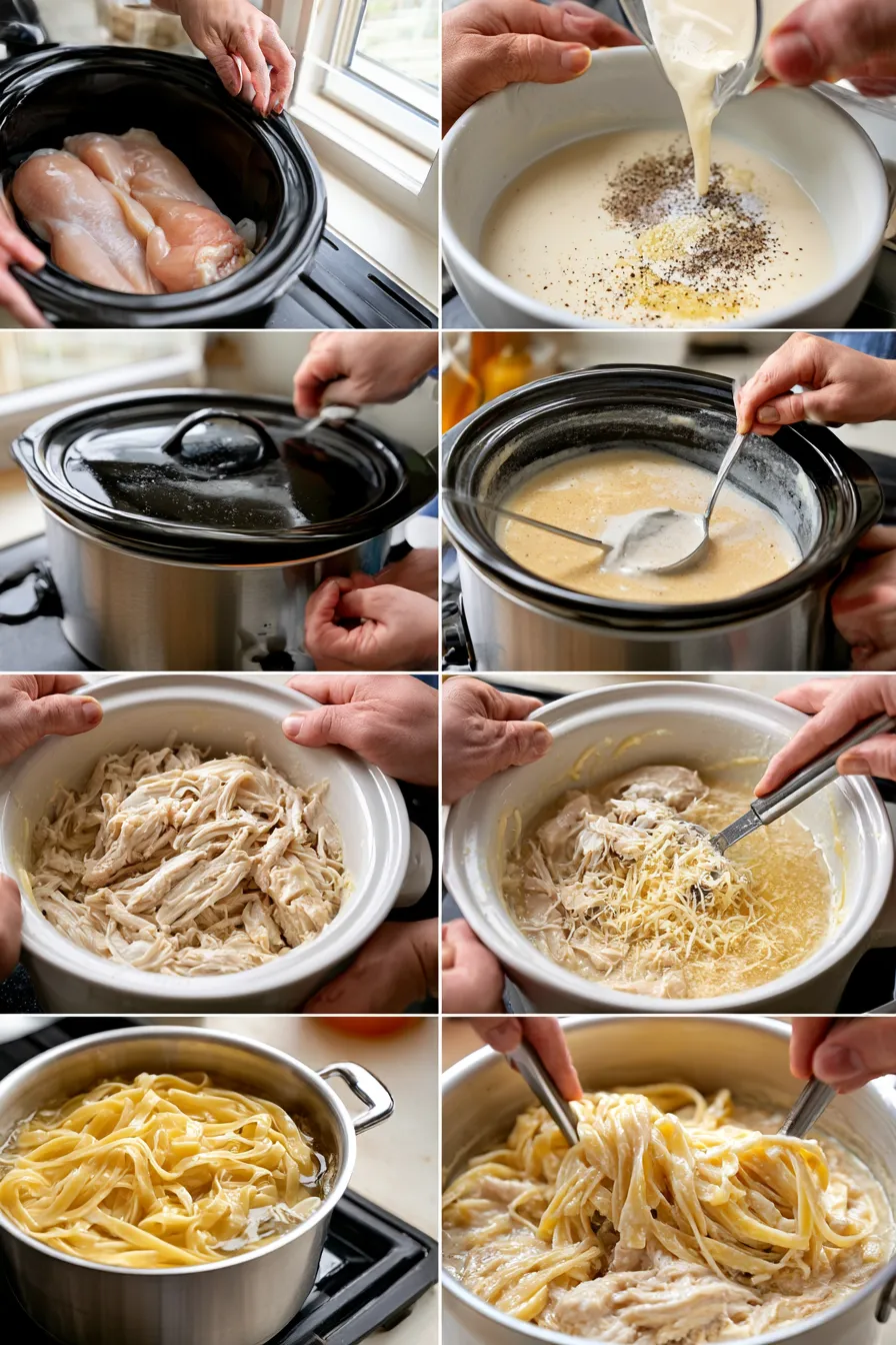 crockpot chicken alfredo