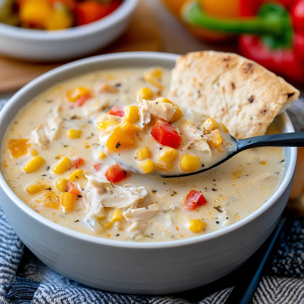 crockpot chicken corn chowder