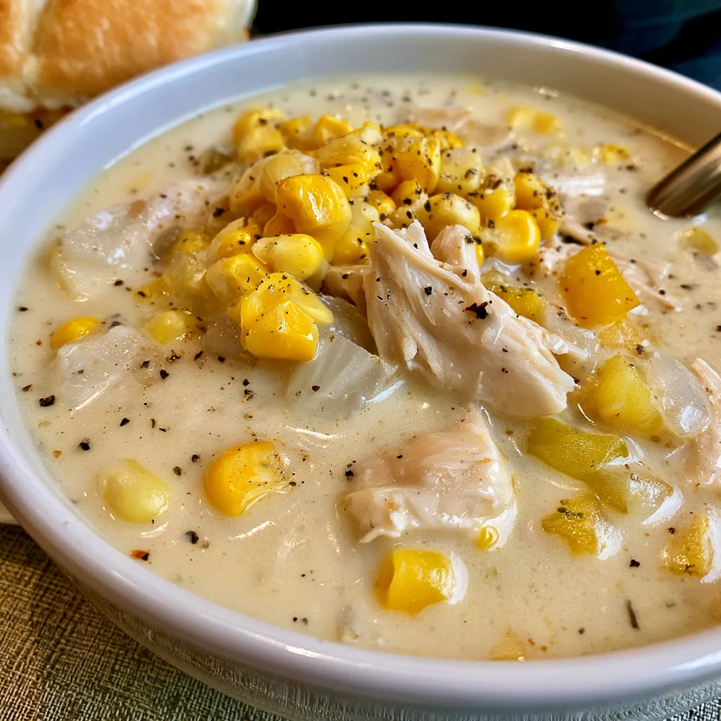 crockpot chicken corn chowder