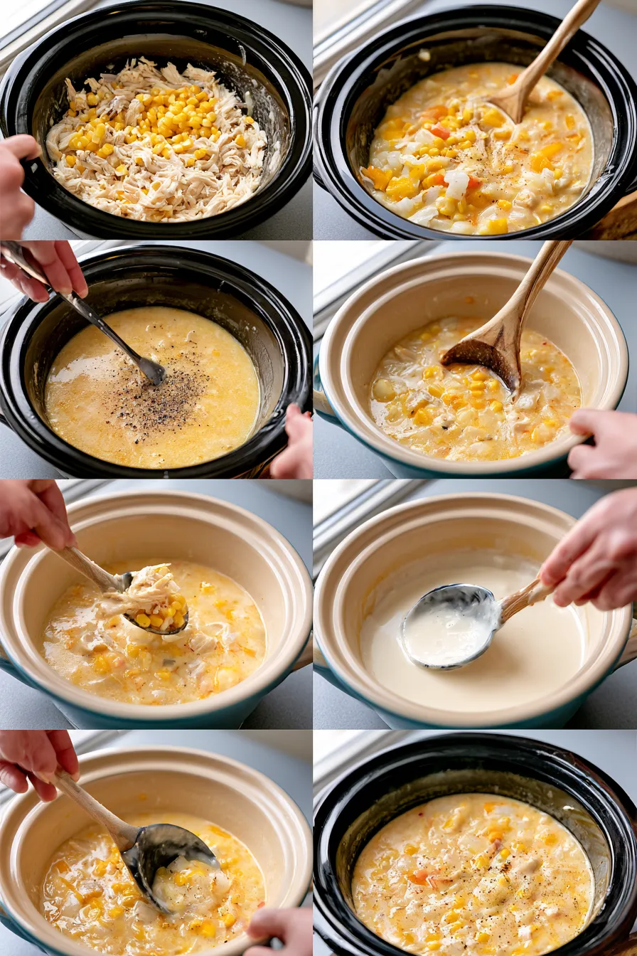 crockpot chicken corn chowder
