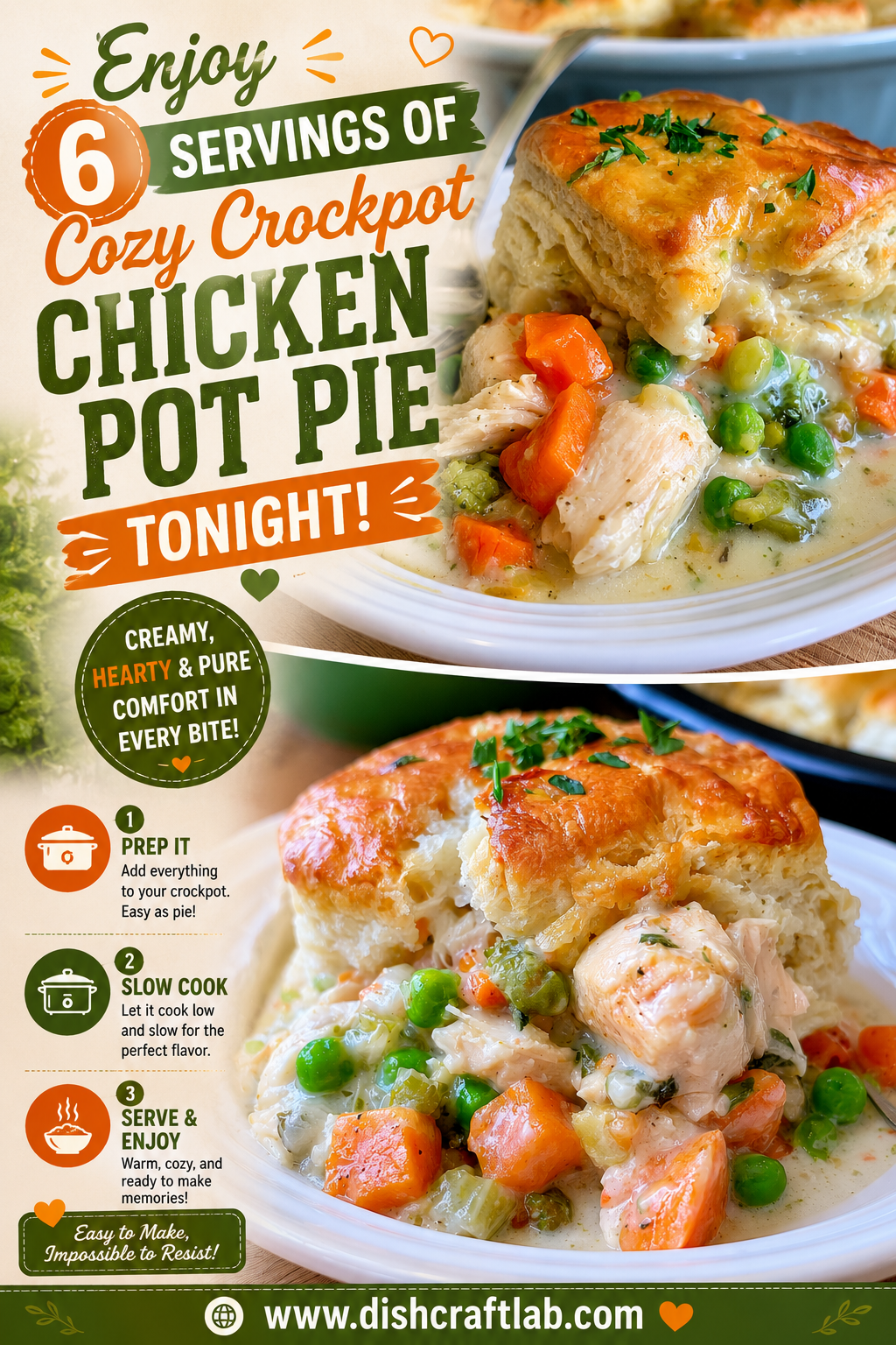 crockpot chicken pot pie
