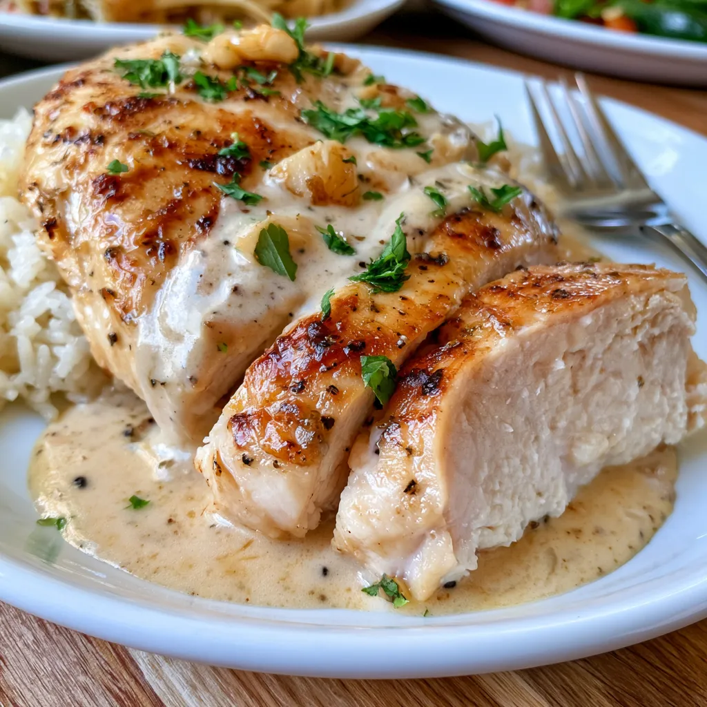 crockpot creamy garlic parmesan chicken