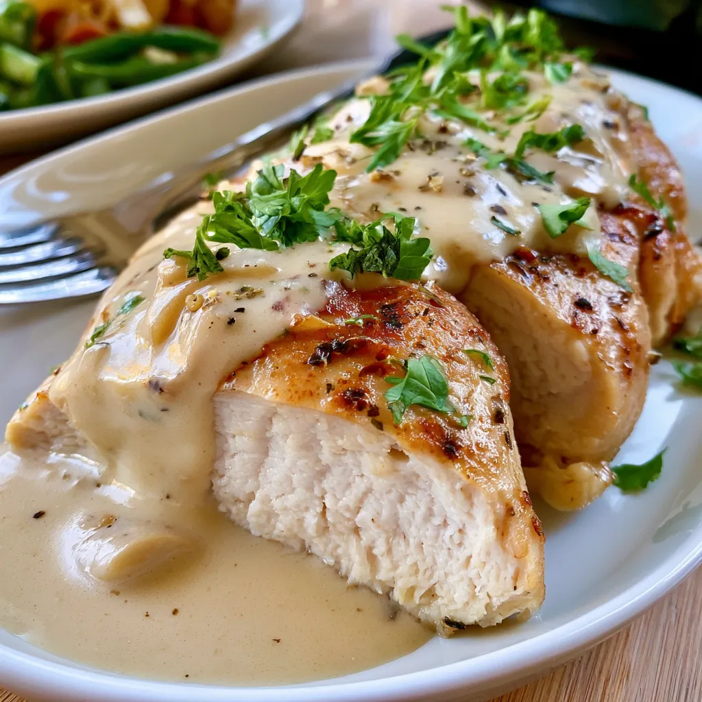 crockpot creamy garlic parmesan chicken