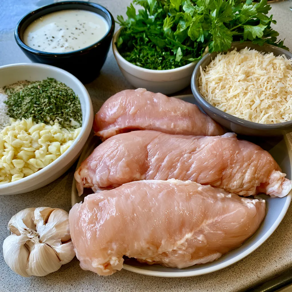 crockpot creamy garlic parmesan chicken
