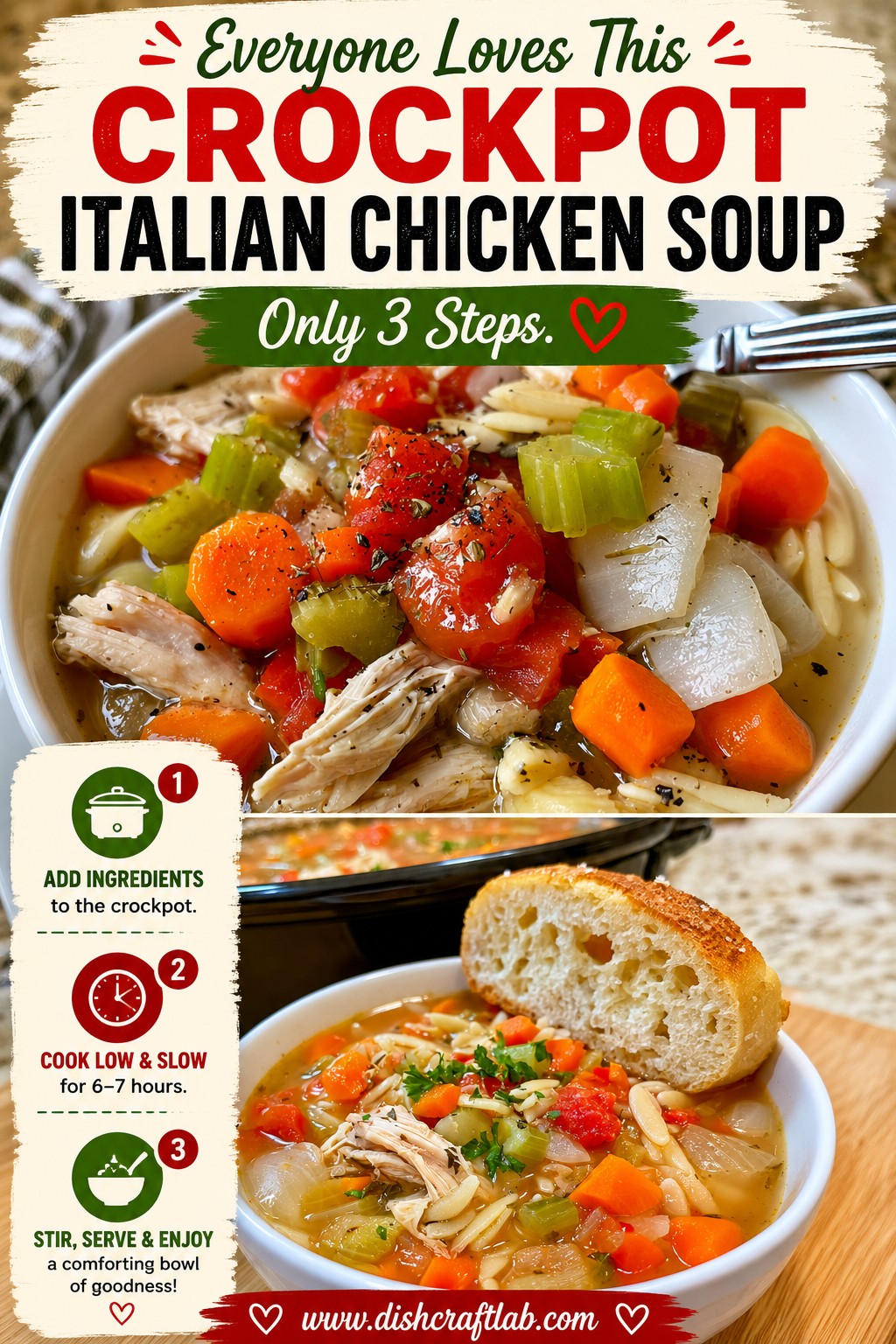 crockpot italian chicken soup