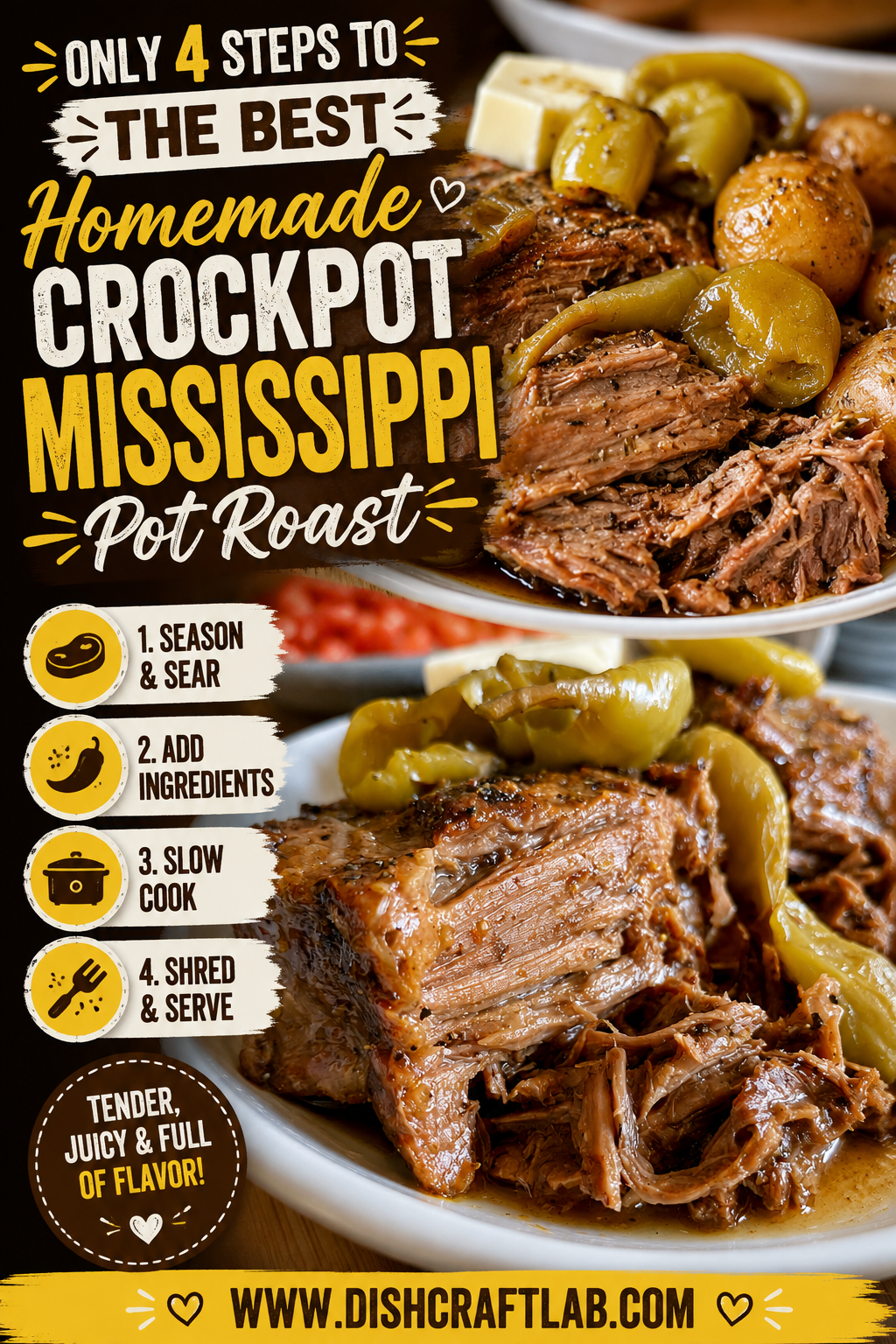 crockpot mississippi pot roast