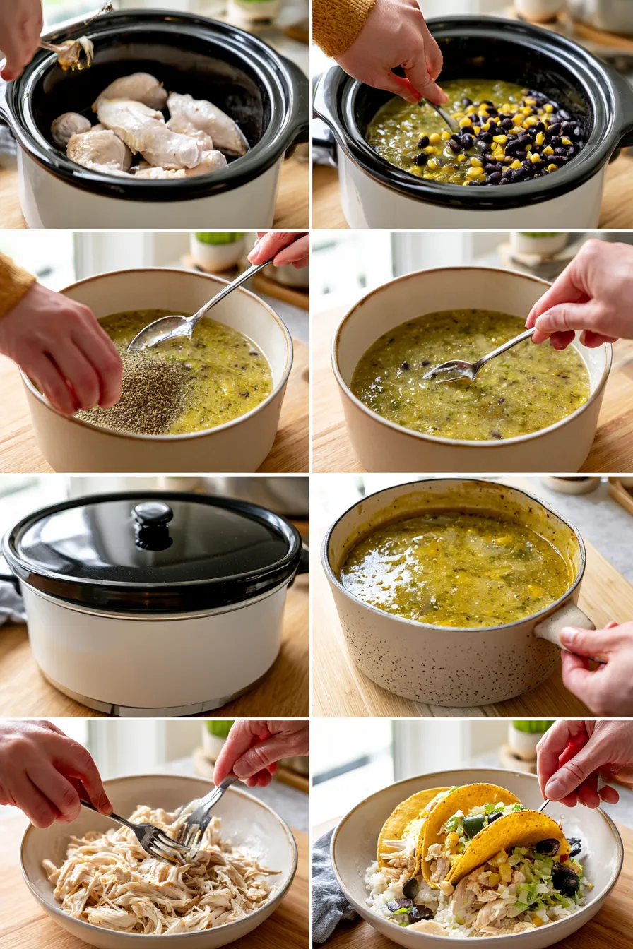 crockpot salsa verde chicken
