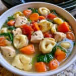 crockpot tortellini chicken soup