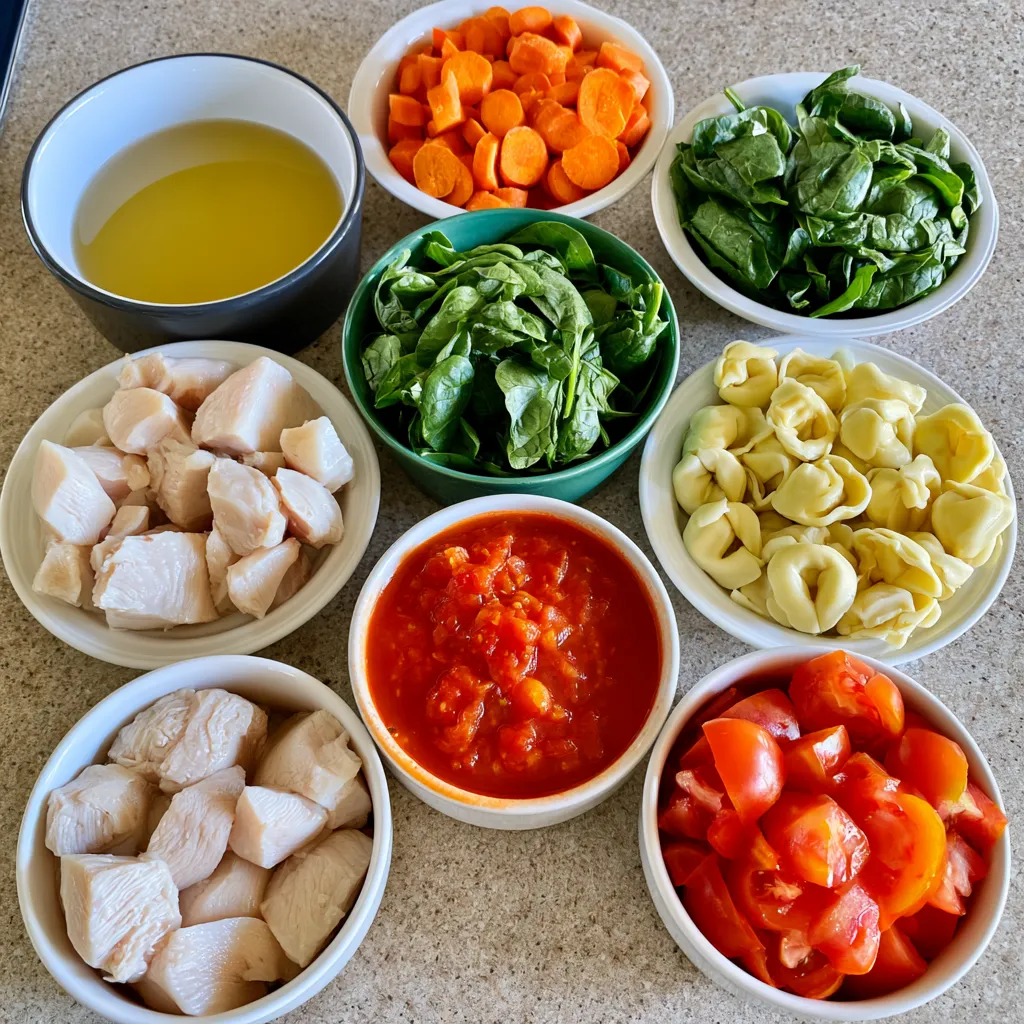 crockpot tortellini chicken soup