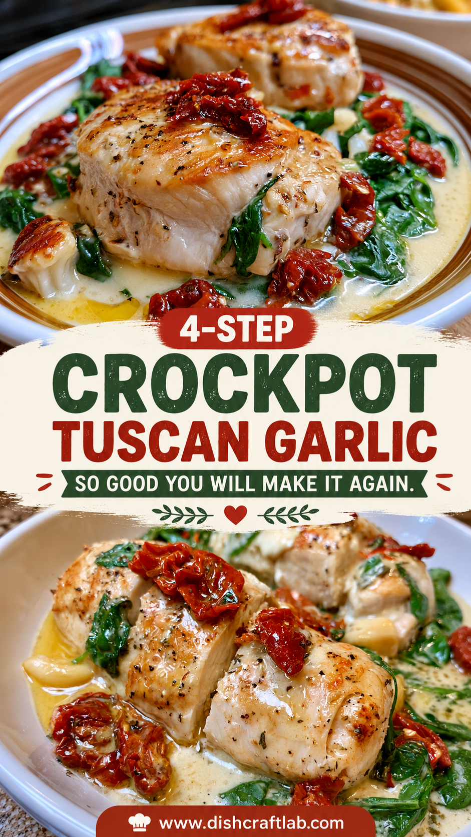 crockpot tuscan garlic chicken