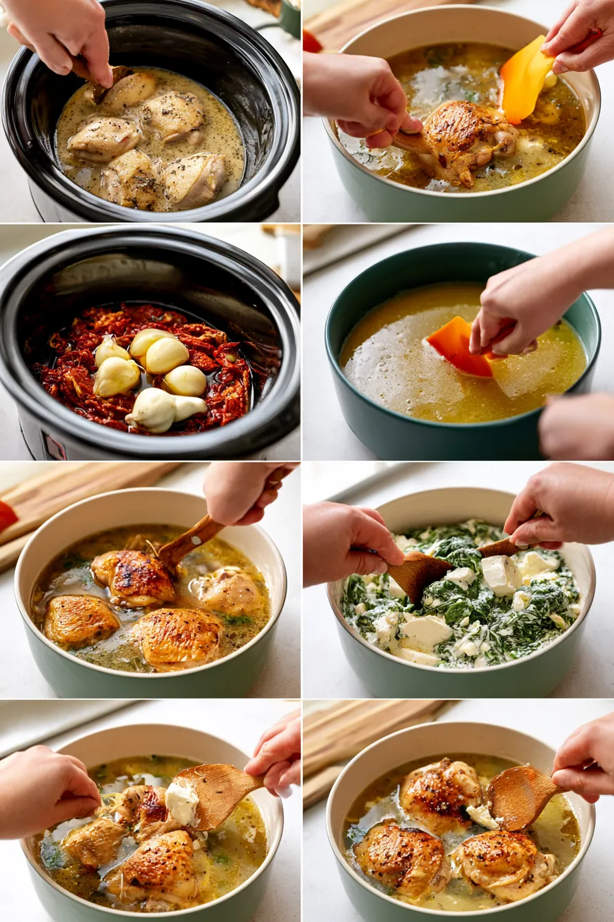 crockpot tuscan garlic chicken