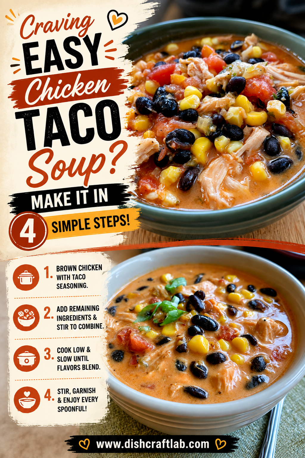 easy chicken taco soup