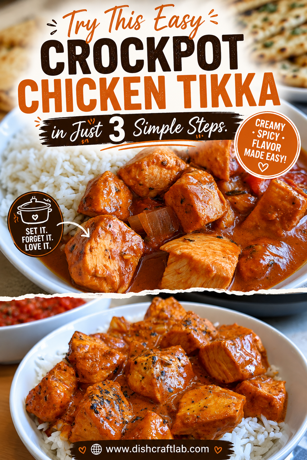 easy crockpot chicken tikka masala