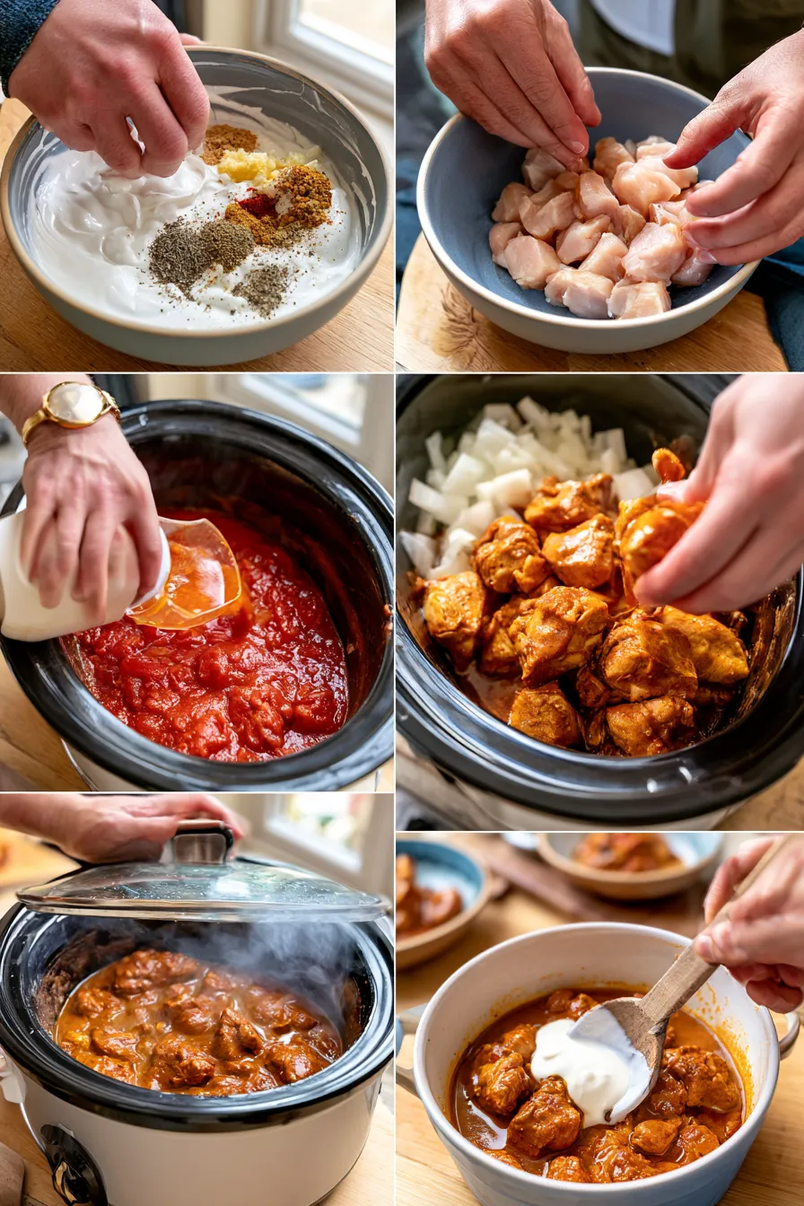 easy crockpot chicken tikka masala