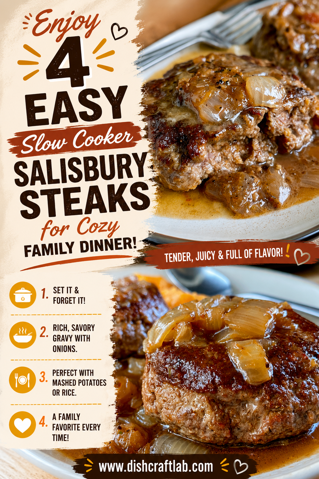 easy slow cooker salisbury steaks