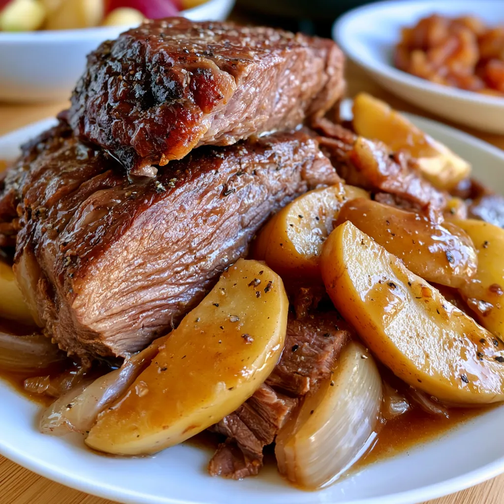 fall apple cider beef roast
