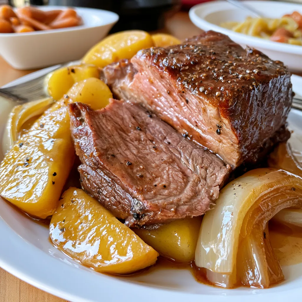 fall apple cider beef roast