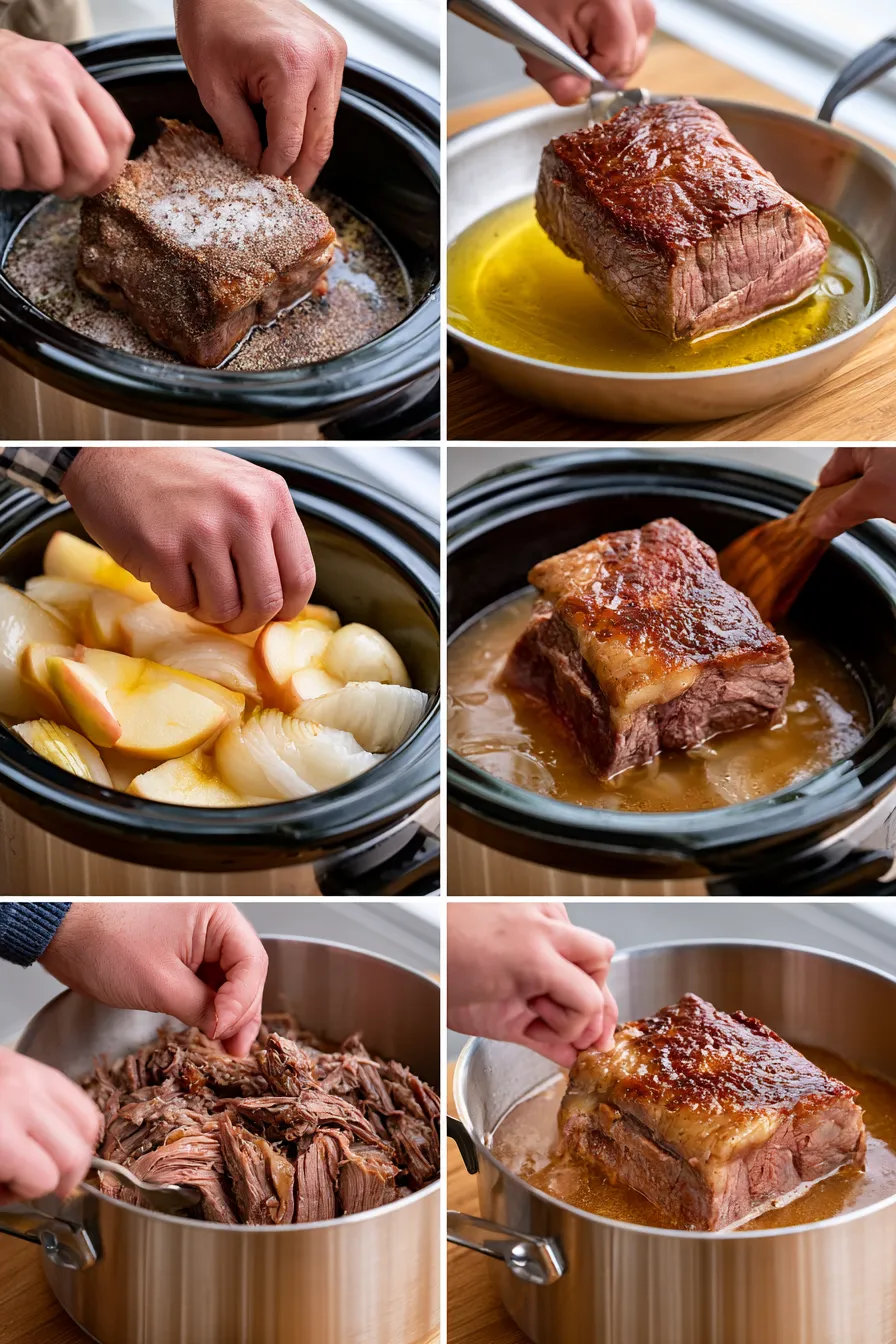 fall apple cider beef roast