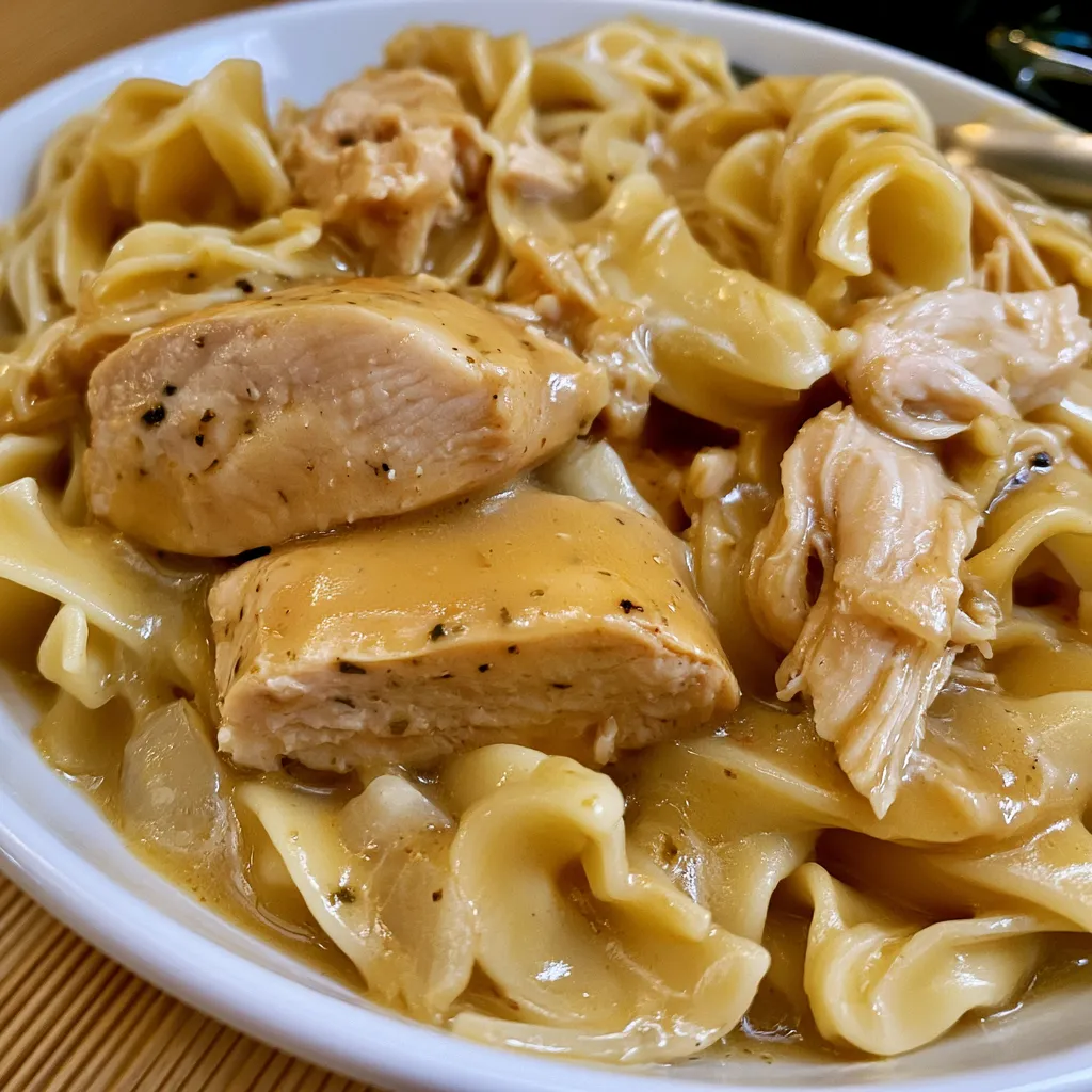 good gravy crock pot chicken noodles