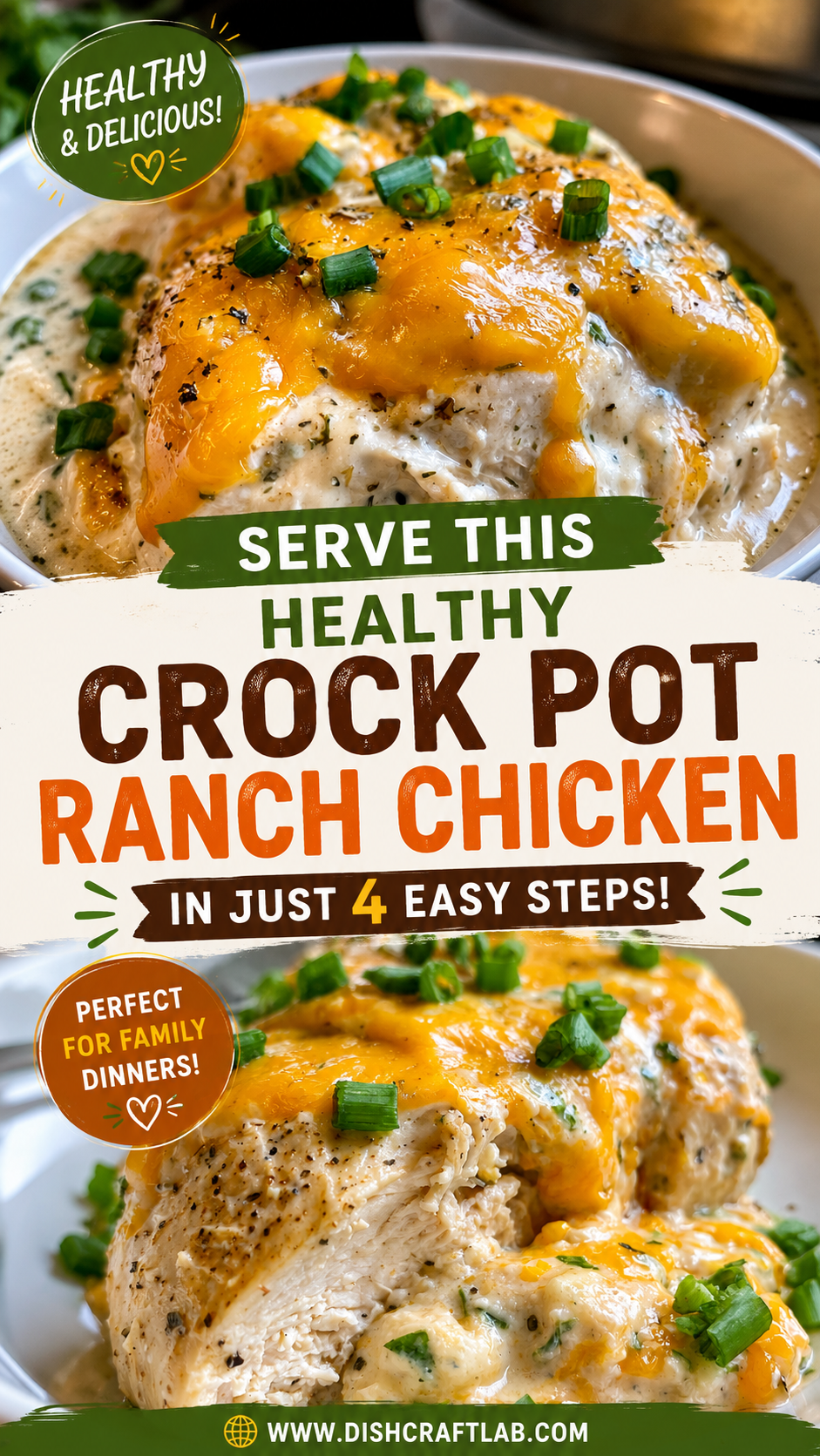 healthy crock pot ranch chicken
