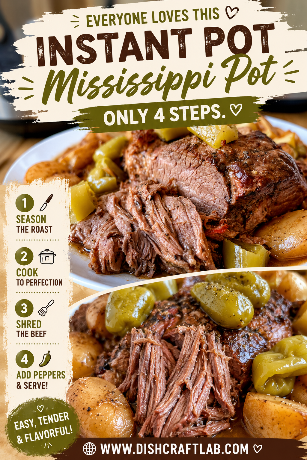 instant pot mississippi pot roast