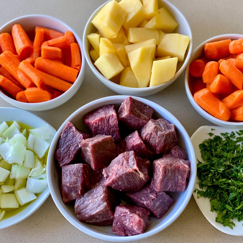 irish stew with mashed potatoes
