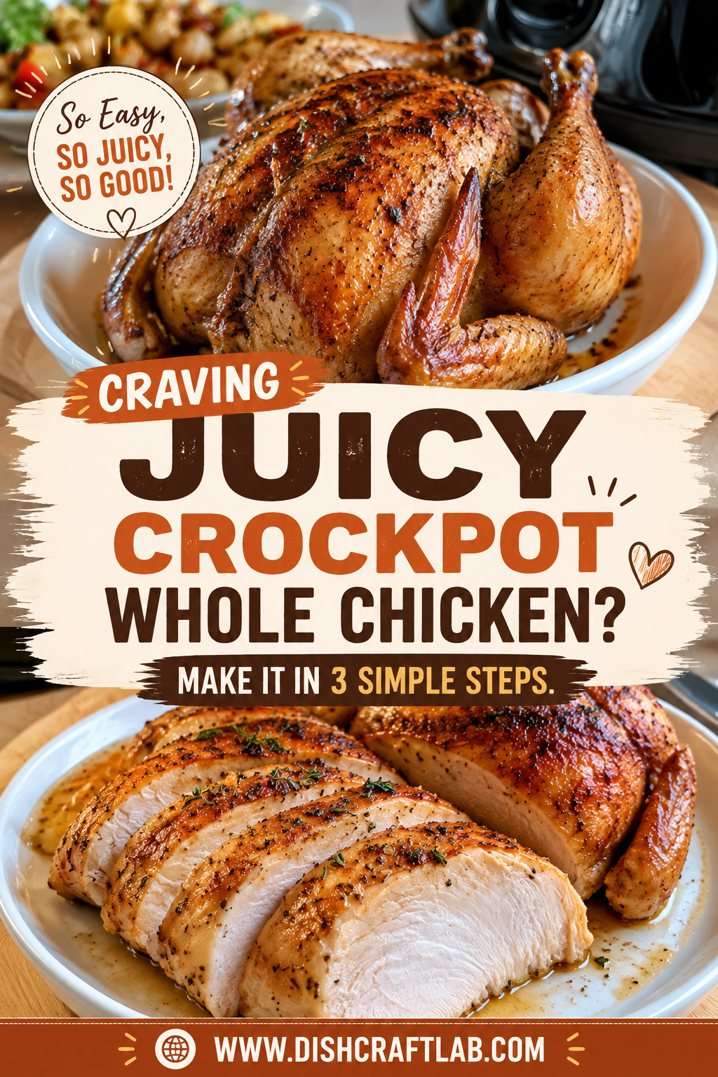 juicy crockpot whole chicken