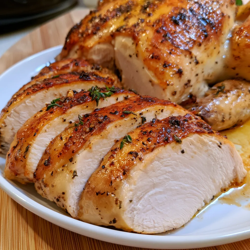 juicy crockpot whole chicken