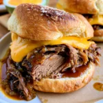 slow cooker beef and cheddar sandwiches arbys copycat