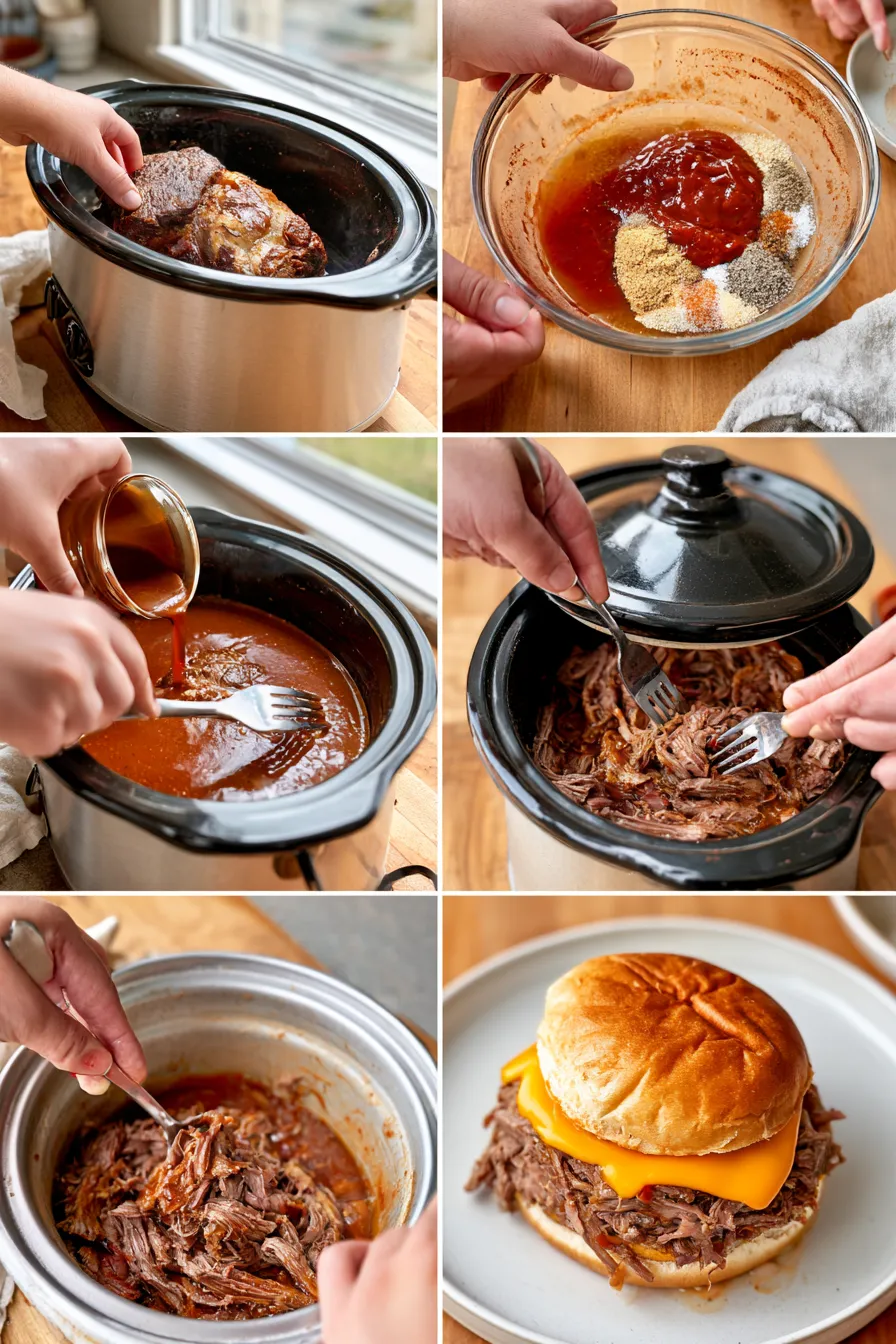 slow cooker beef and cheddar sandwiches arbys copycat