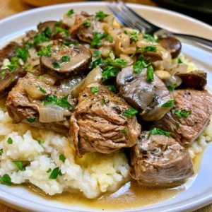 slow cooker beef stroganoff
