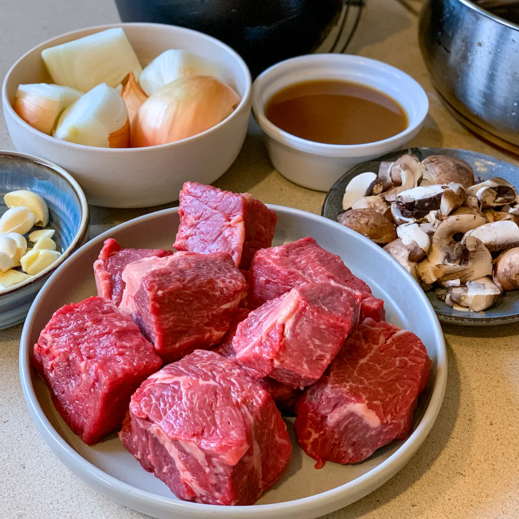 slow cooker beef stroganoff